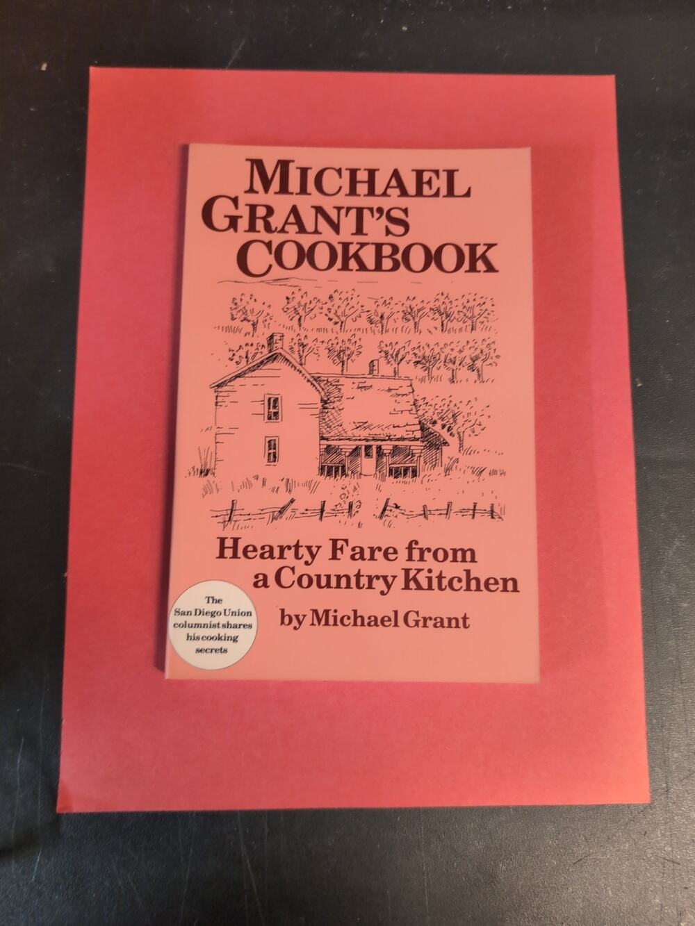 Country Kitchen Cookbook by Michael Grant 1987 SIGNED Auto Cobble & Mickle Book